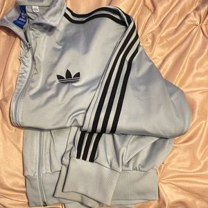 Adidas full zip up jacket. Gray and black. Price is negotiable